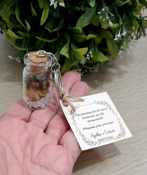 Lembrancinha Casamento Aniversário Chaveiro Mini Terrário