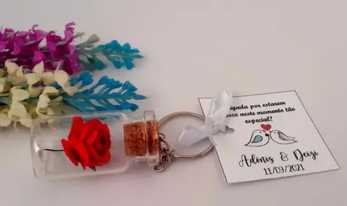 Lembrancinha Casamento Aniversário Flor Eterna