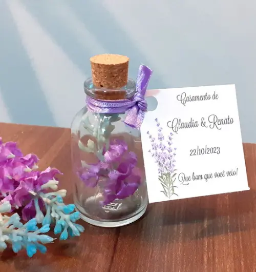 Lembrancinha Casamento Aniversário Lavanda no Potinho