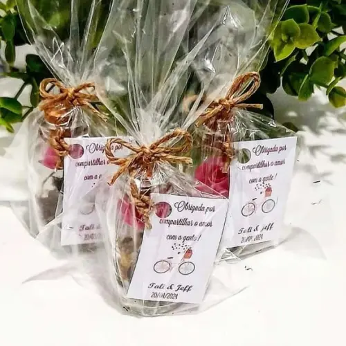 Lembrancinha Casamento Aniversário Mini Terrário Rosa Eterna