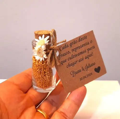 Lembrancinha Casamento Evangélico Grão de Mostarda