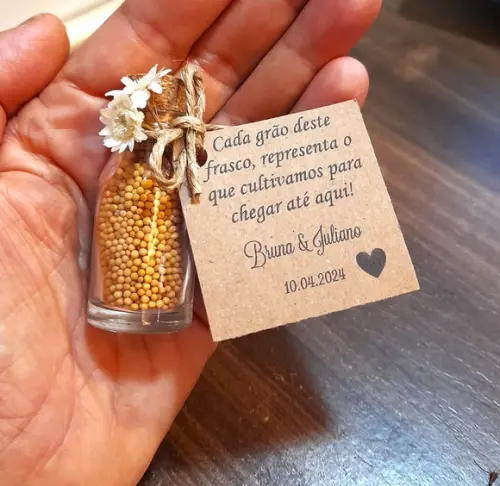 Lembrancinha Casamento Evangélico Grão de Mostarda