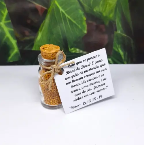 Lembrancinha Casamento Evangélico Grão de Mostarda