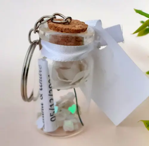 Lembrancinha Casamento Flor Eterna Branca