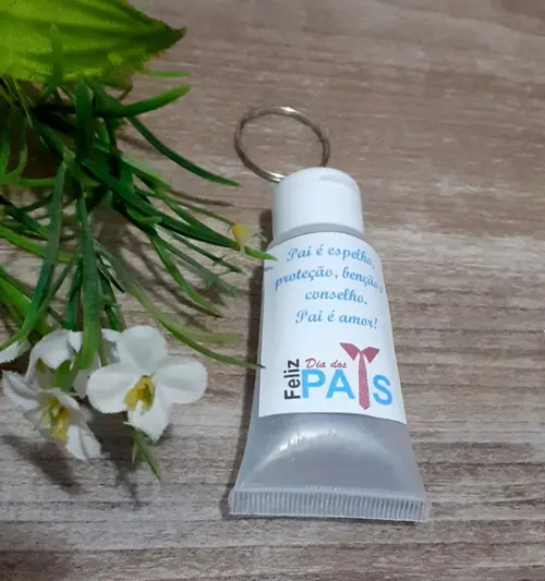 Lembrancinha Chaveiro Álcool Gel Dia dos Pais