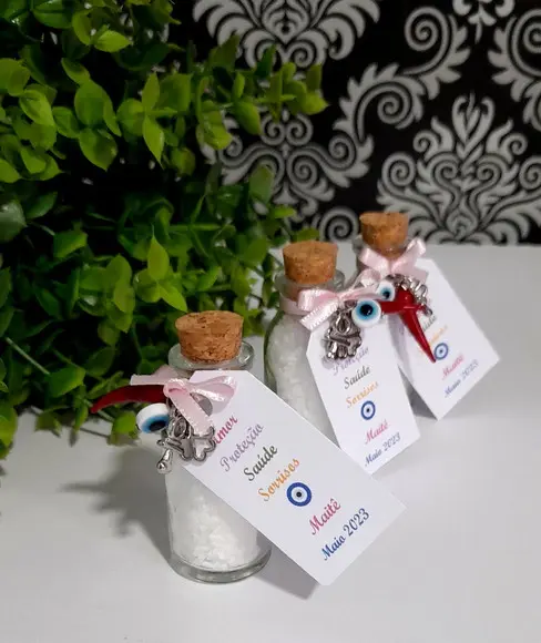 Lembrancinha de Nascimento Aniversário Sal Grosso