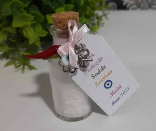 Lembrancinha de Nascimento Aniversário Sal Grosso