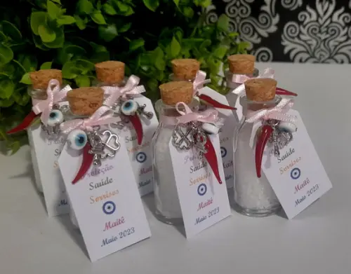 Lembrancinha de Nascimento Aniversário Sal Grosso
