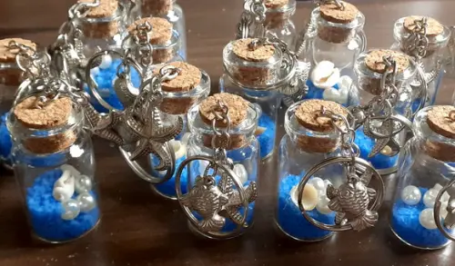 Lembrancinha Saída de Santo Chaveiro Iemanjá Azul