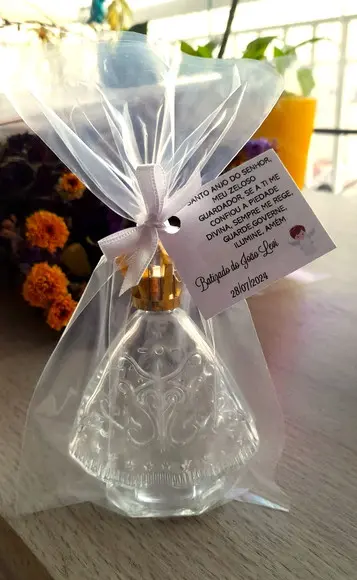 Porta Água Benta Nsra Aparecida Lembrança de Batizado