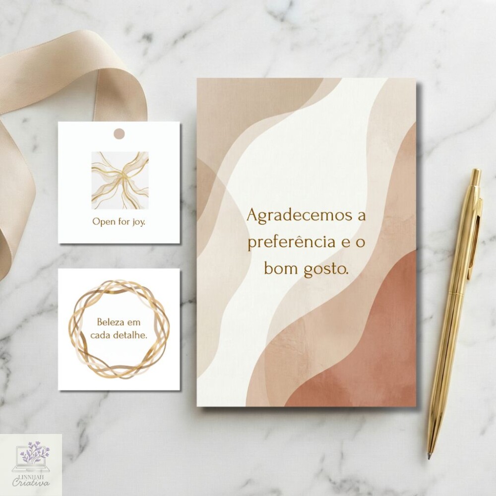 Kit Papelaria Unboxing Boho Chic Tons Terrosos Nude – Arquivo D