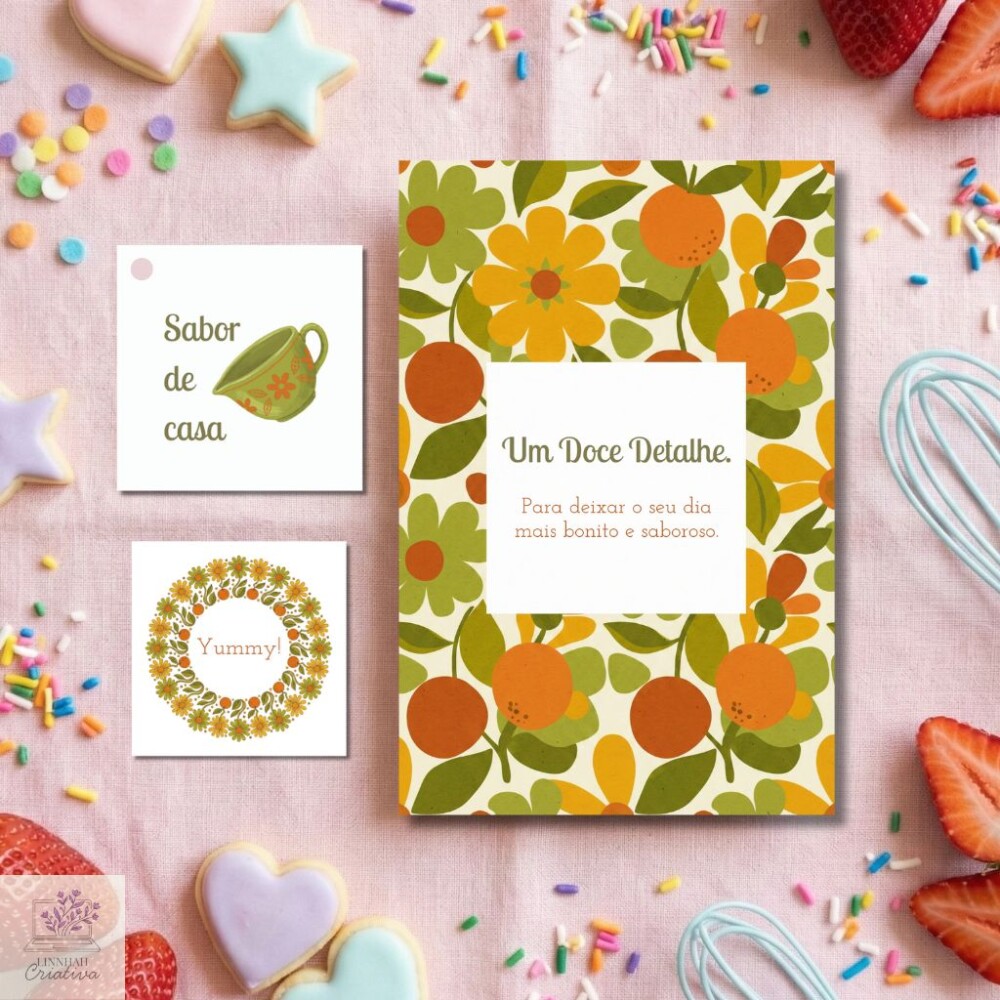 Kit Papelaria Unboxing Confeitaria Clássica – Tema Vintage Kit