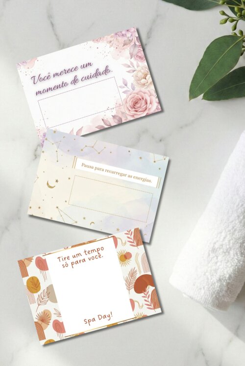 Card Máscara Facial Desidratada Spa Day Brinde – Arquivo Digital PDF