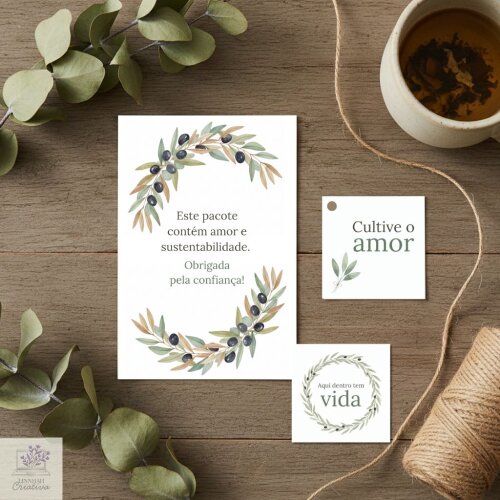 Kit Papelaria Unboxing Botânico Elegante Casamento e Velas – Arquivo Digital PDF