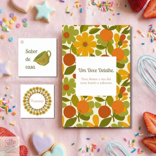 Kit Papelaria Unboxing Confeitaria Clássica – Tema Vintage Kitchen (Arquivo Digital PDF)
