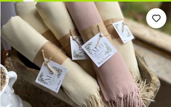 Pashmina lembrancinha personalizada