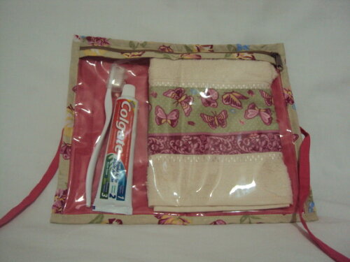 Kit higiene rosa floral