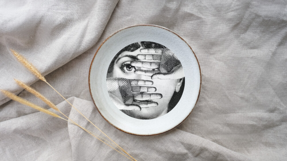 Prato em Vidro com Decoupage - Tiragem Limitada
