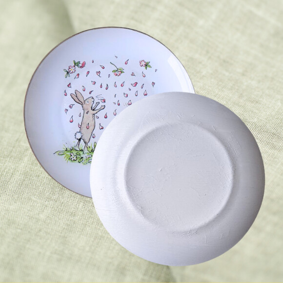 Prato em Vidro com Decoupage - Duo