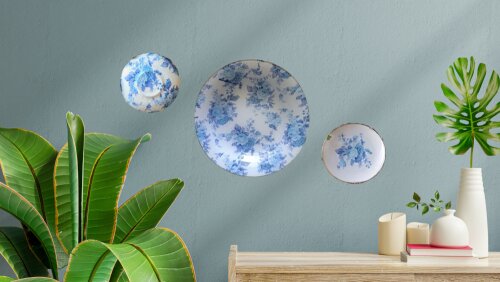 Prato em Vidro com Decoupage - Tiragem Limitada