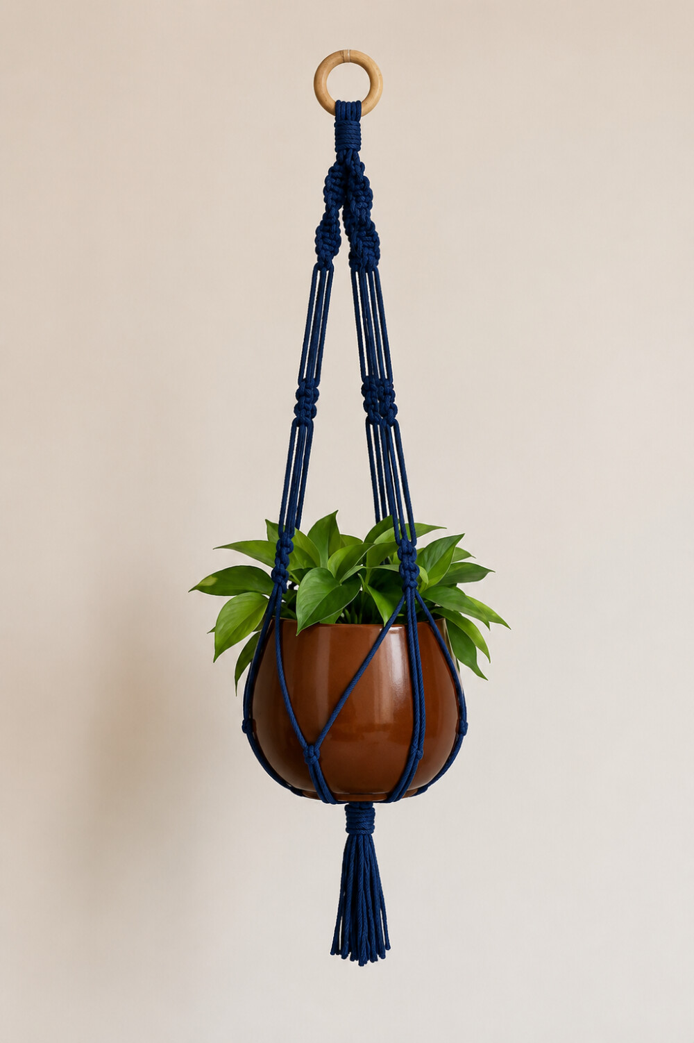 Suporte para Plantas em Macramê Feito à Mão | Decoração Boho