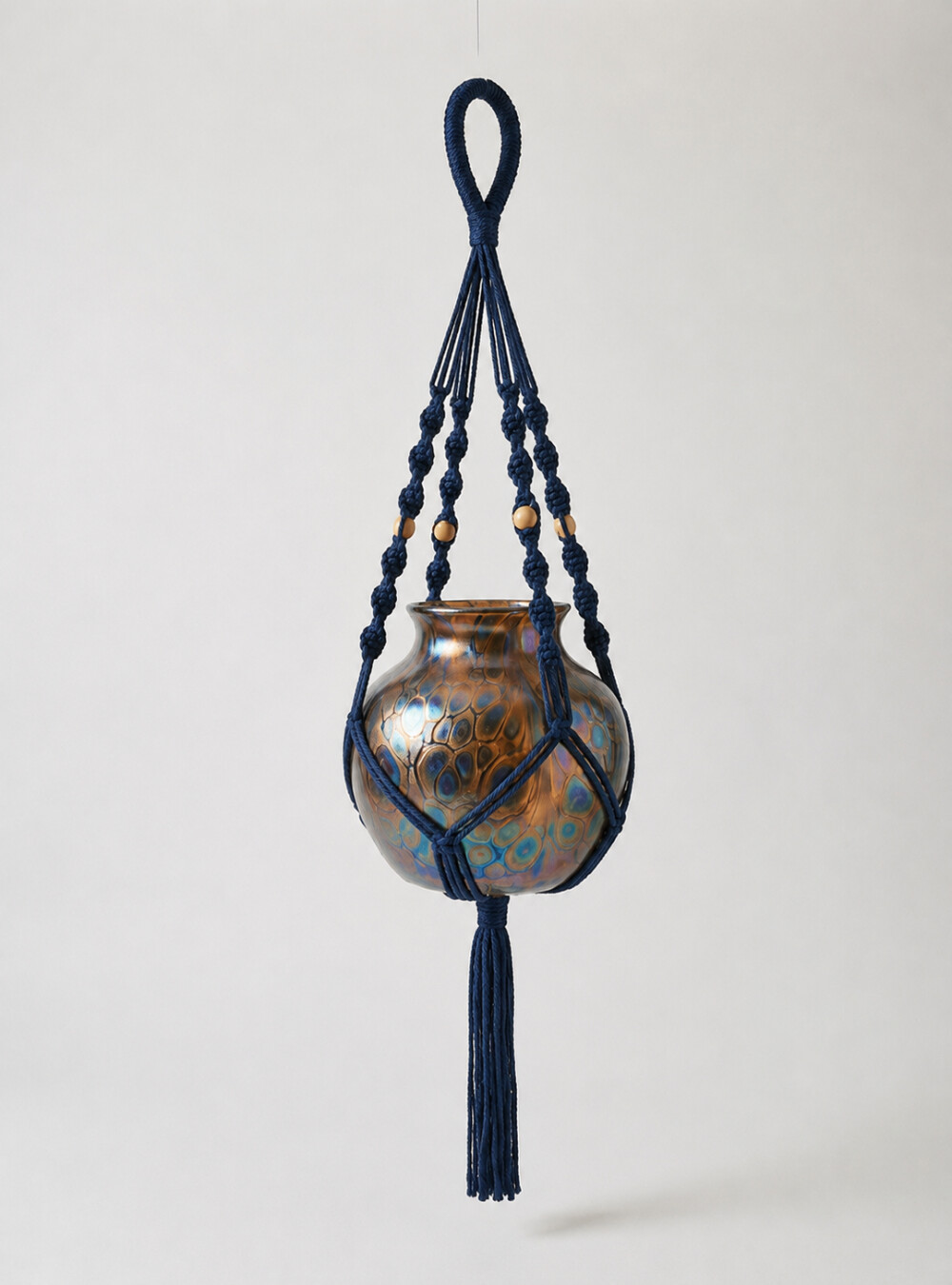 Suporte para Plantas em Macramê Feito à Mão | Decoração Boho