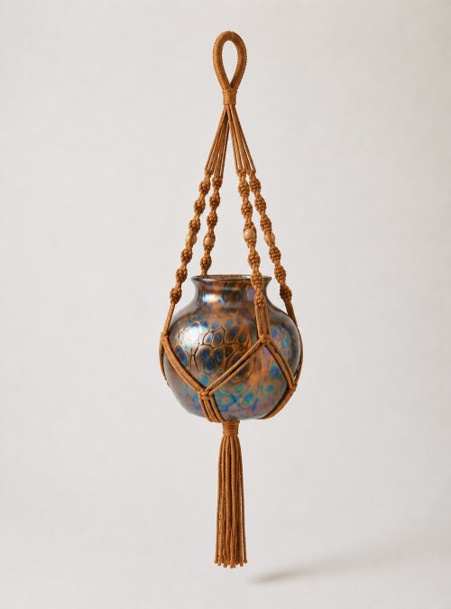 Suporte para Plantas em Macramê Feito à Mão | Decoração Boho