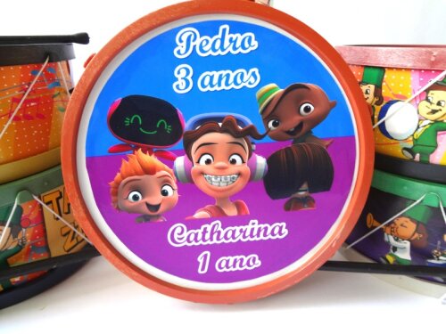 10 Tambores infantis Personalizados com qualquer tema