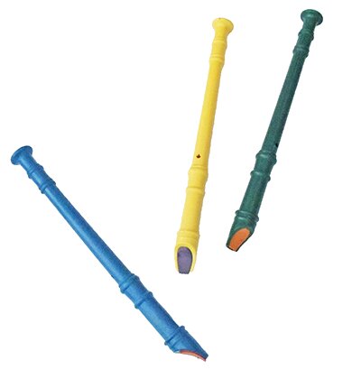 50 Flautas 8 furos infantis instrumento musical material plástic