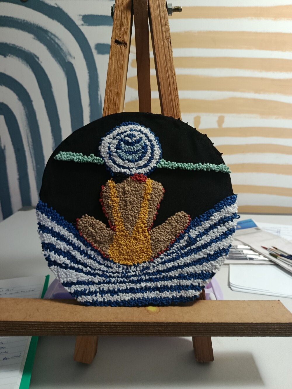 Quadro mulher na rede