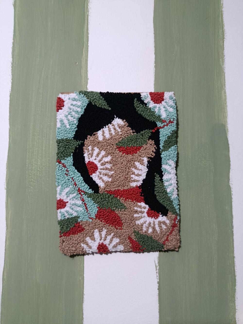 Quadro margaridas em punch needle