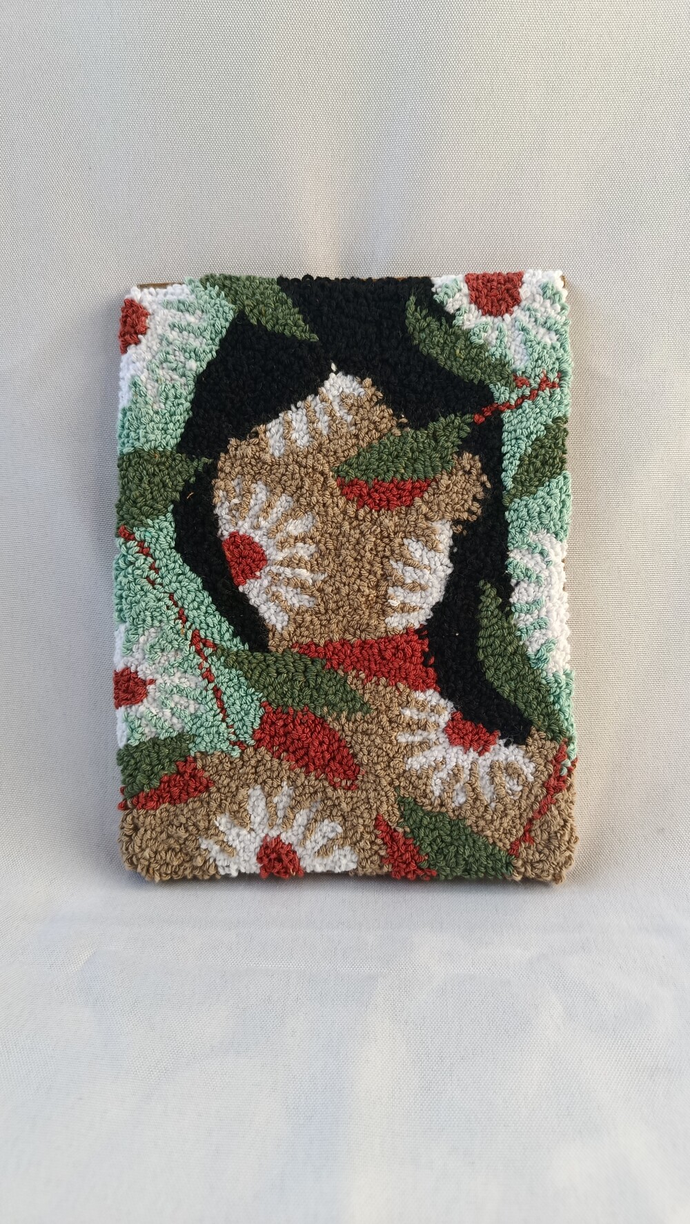 Quadro margaridas em punch needle