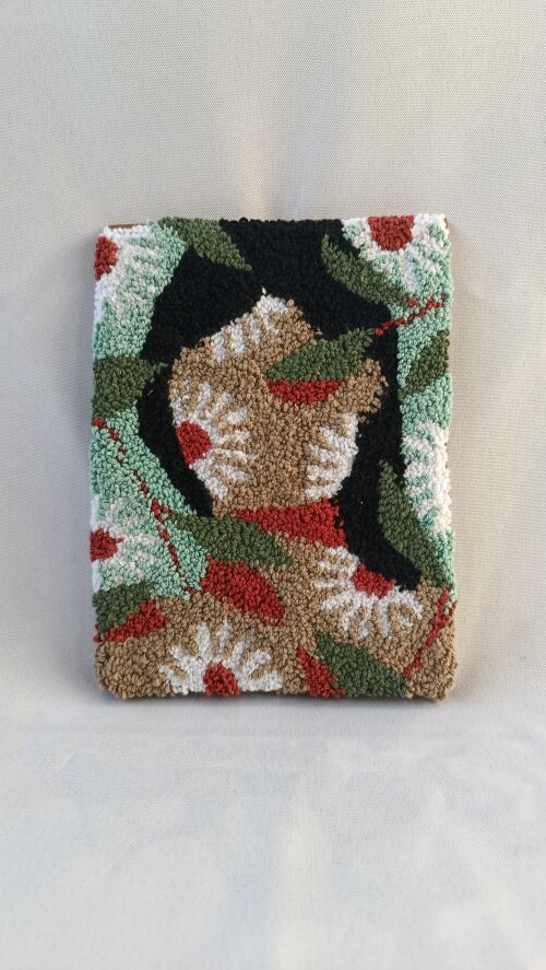 Quadro margaridas em punch needle
