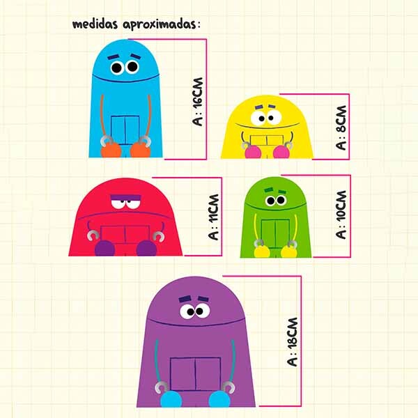 Kit 5 Bonecos Story Bots