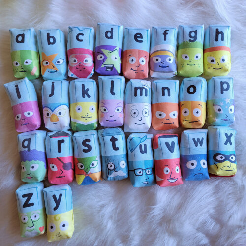 Kit 26 bonecos Alphablocks Mini