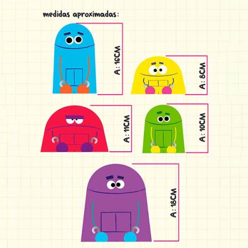 Kit 5 Bonecos Story Bots
