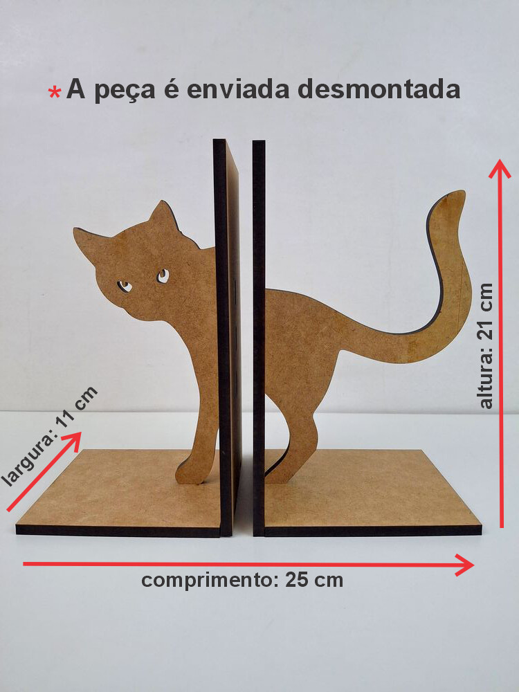 Suporte para Livros Gatinho
