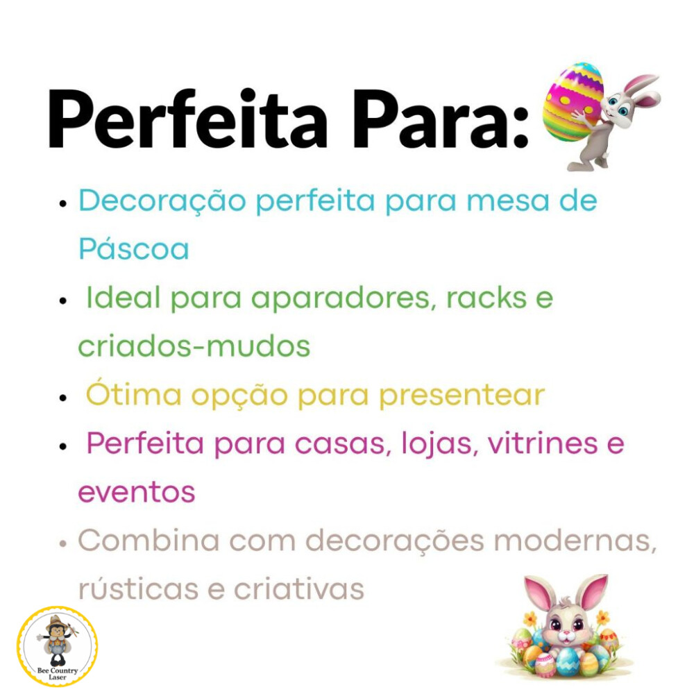 Luminária Coelho em MDF Cru para Páscoa e Artesanato