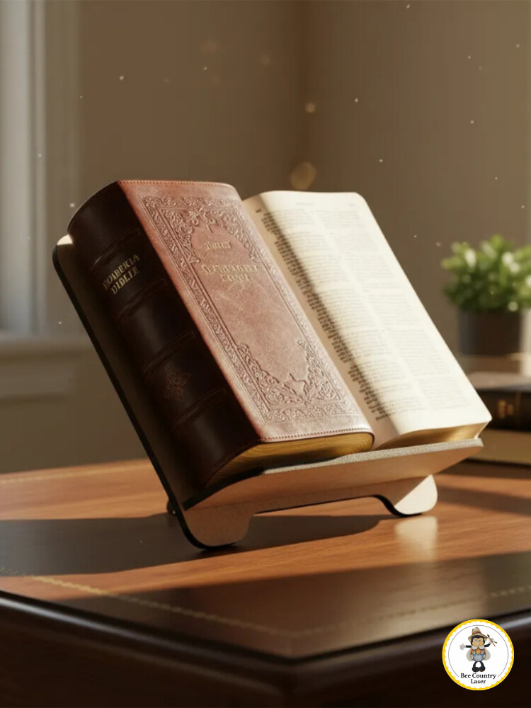 Porta Bíblia Crucifixo em MDF Cru para Artesanato e Decoração