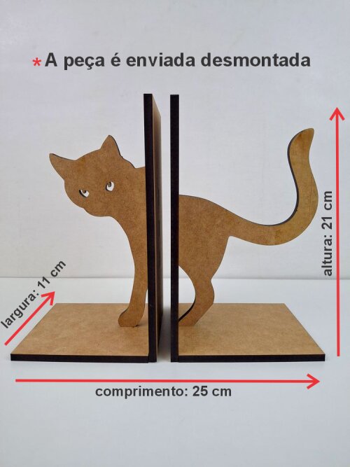 Suporte para Livros Gatinho