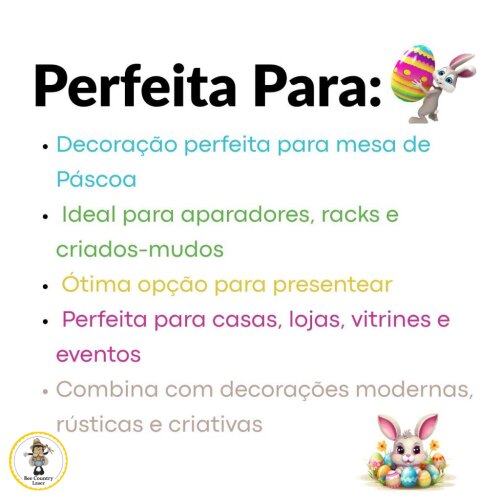 Cestinha Coelha com Flor em MDF Cru para Páscoa e Artesanato