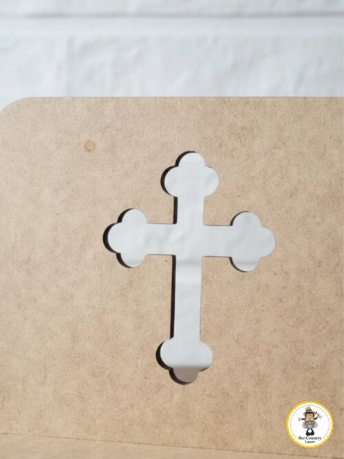 Porta Bíblia Crucifixo em MDF Cru para Artesanato e Decoração