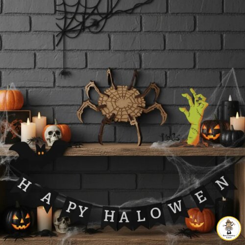 Porta Velas Aranha mdf cru kit