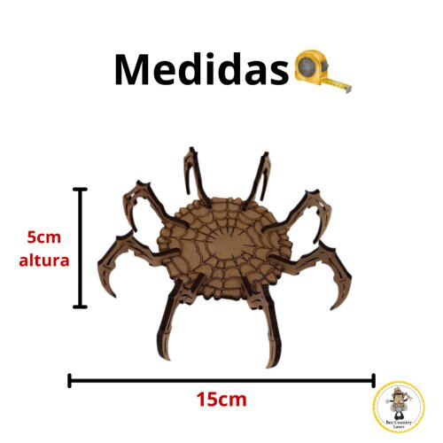 Porta Velas Aranha mdf cru kit