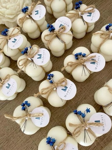 Mini Vela Bubble no Acrílico Lembrancinhas Personalizadas