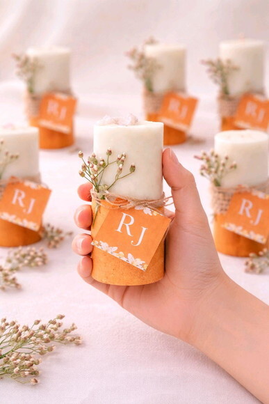 Velas na Base de Gesso Personalizadas Lembrancinhas