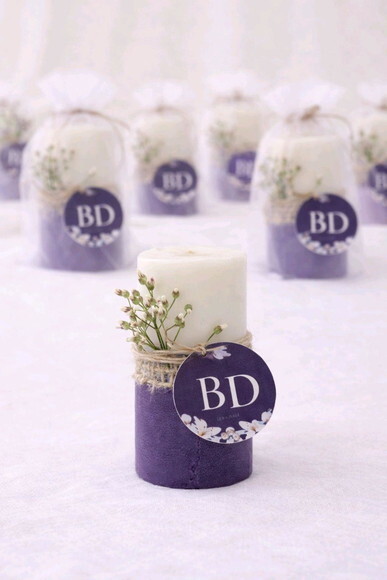 Velas na Base de Gesso Personalizadas Lembrancinhas