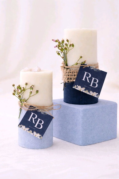 Velas na Base de Gesso Personalizadas Lembrancinhas