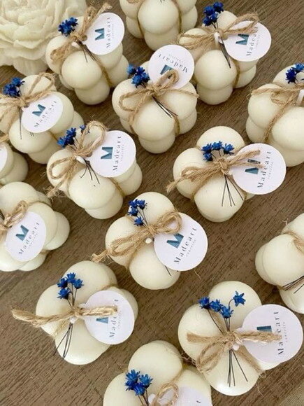 Mini Vela Bubble no Acrílico Lembrancinhas Personalizadas