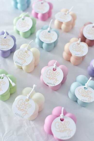 Mini Vela Bubble no Acrílico Lembrancinhas Personalizadas